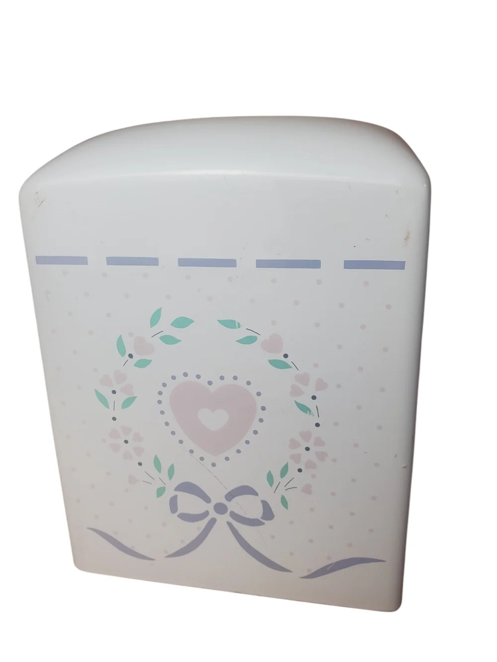 Vintage Saturday Knight Ltd Ceramic Tissue Box Cover Heart Floral Shabby Chic